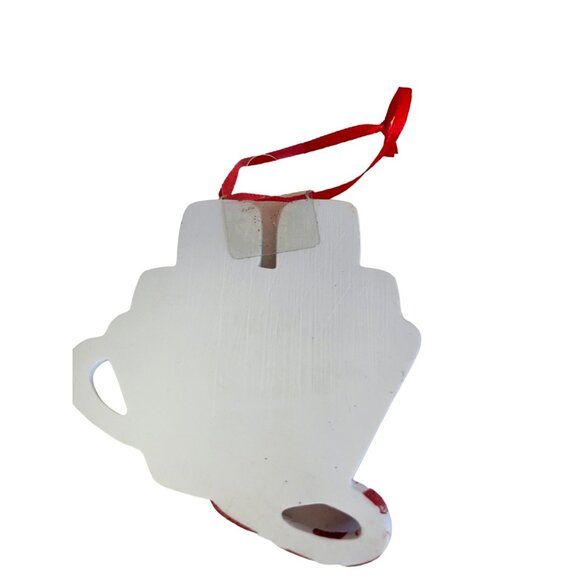 Hot Chocolate Mug With Marshmallows Christmas Ornament Smiling Marshmallow Faces - Picture 3 of 4